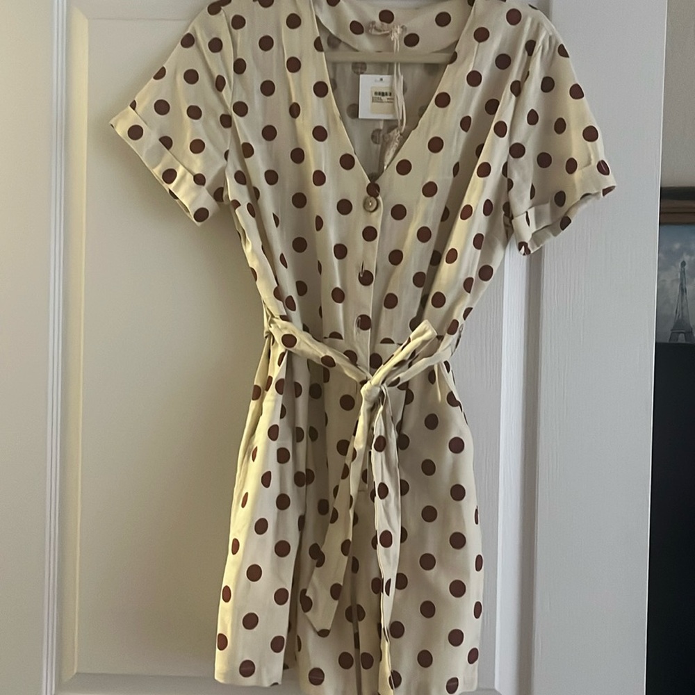Polka dot romper. New with tags.